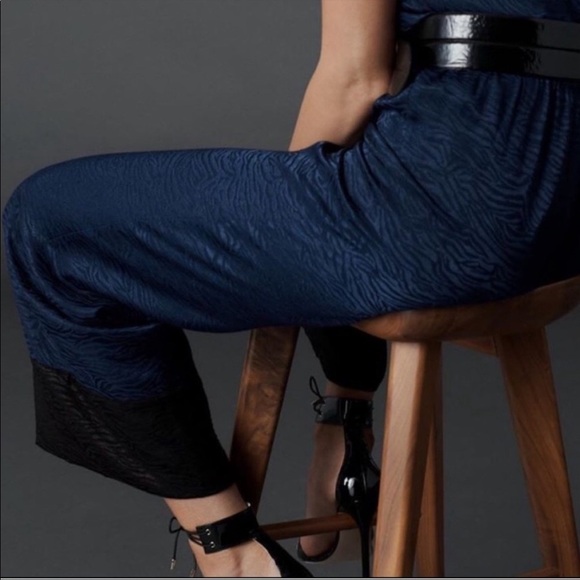 Victorias Secret Wide leg pants zebra print blue - Picture 3 of 8